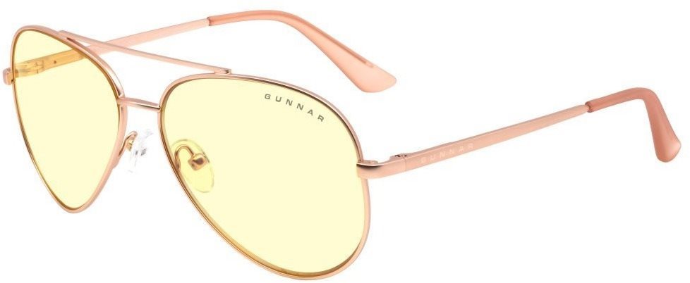 GUNNAR Maverick Rosegold, jantárové sklá