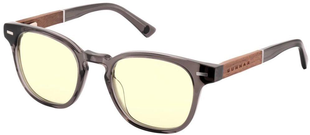 GUNNAR TIOGA Gray Crystal/Walnut, jantárové sklá