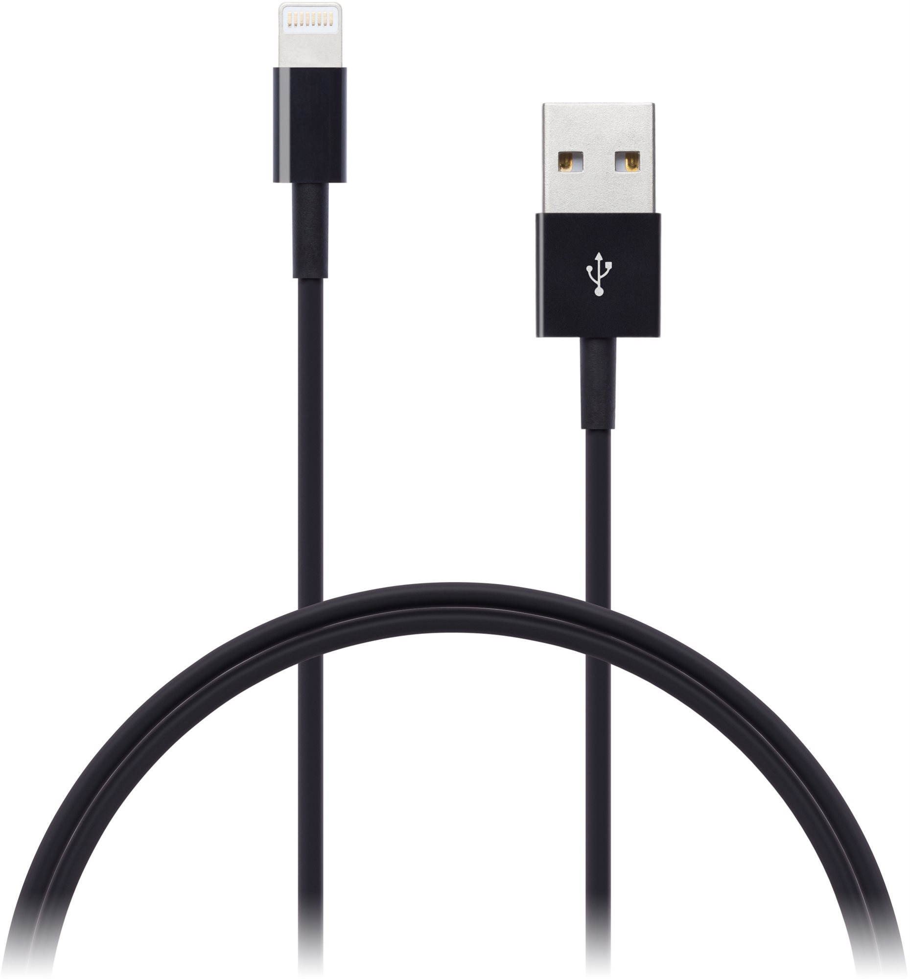 CONNECT IT Wirez Lightning Apple 1m čierny