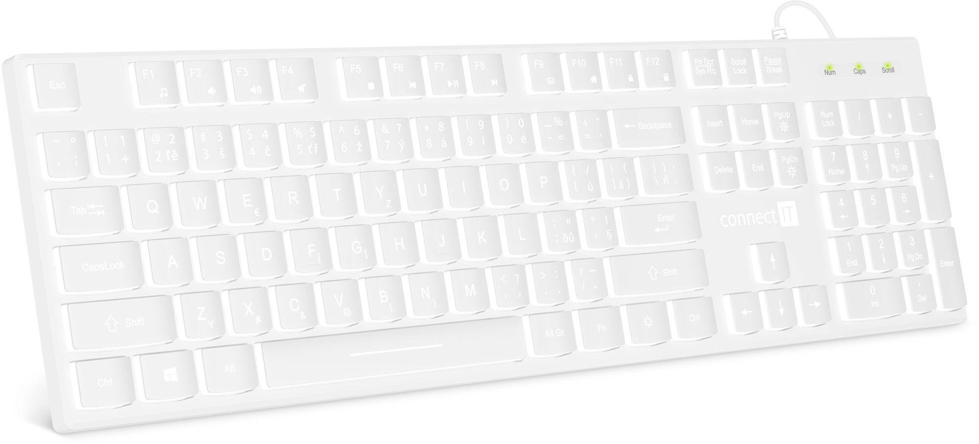 CONNECT IT Chocolate WhiteStar, biela – CZ/SK