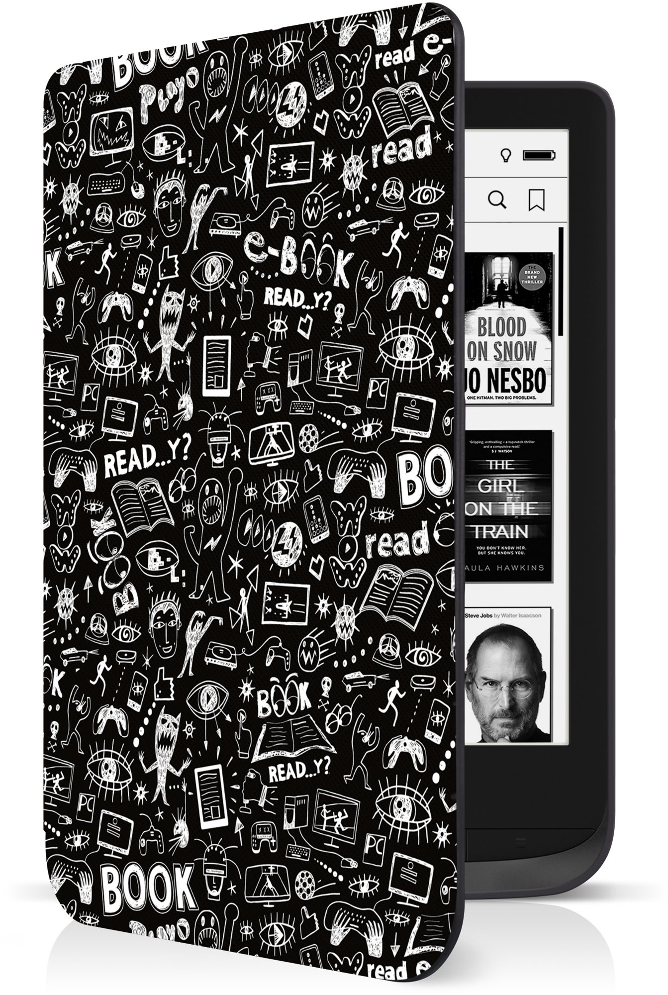 CONNECT IT pro PocketBook 616/627/632 (Basic Lux 2, Touch Lux 4, Touch HD 3), Doodle Black