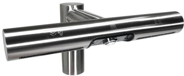 JET DRYER Airtap okrúhly, matný nehrdzavejúca oceľ