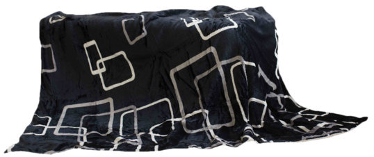 Jerry Fabrics Deka s baránkom mikroplyš 150 × 200 – Štvorce čiernobiele