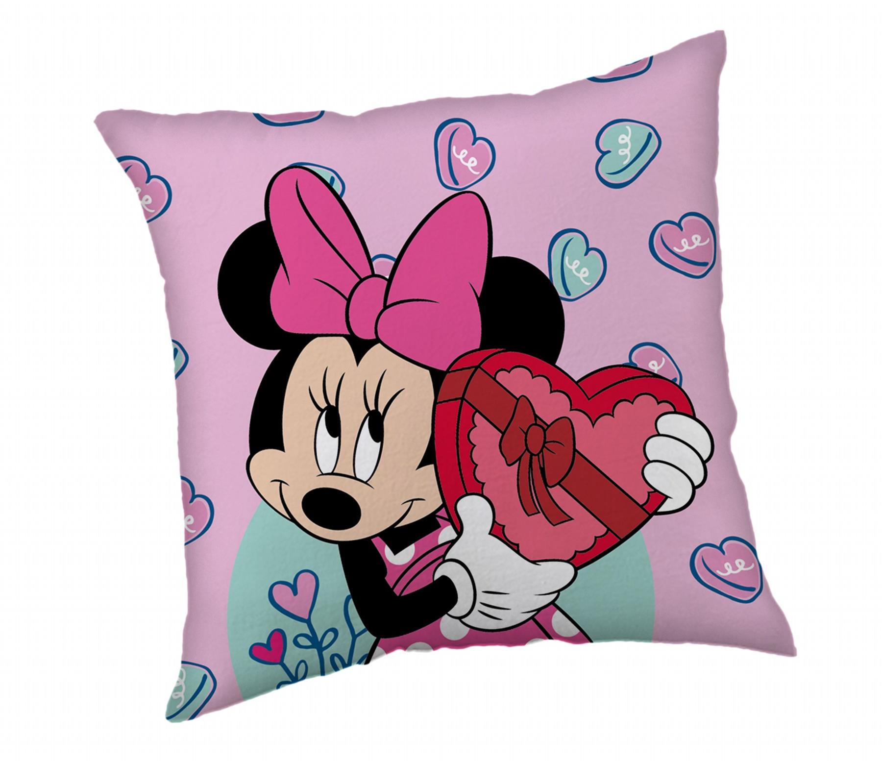 Jerry Fabrics Vankúšik Minnie Purple 40 × 40 cm