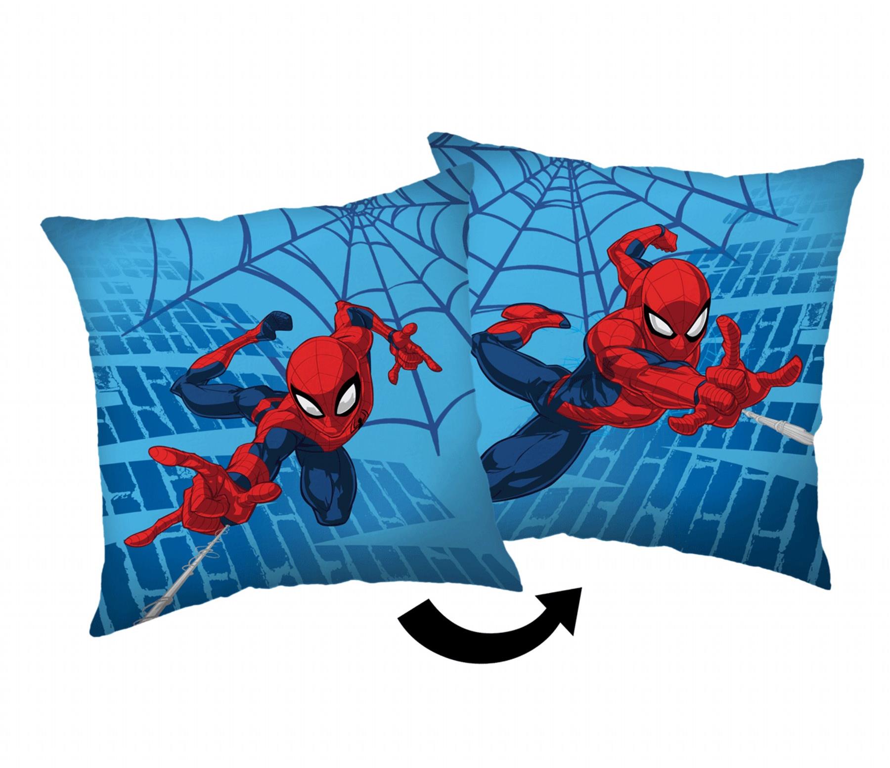 Jerry Fabrics Vankúšik Spiderman Blue 05 40 × 40 cm