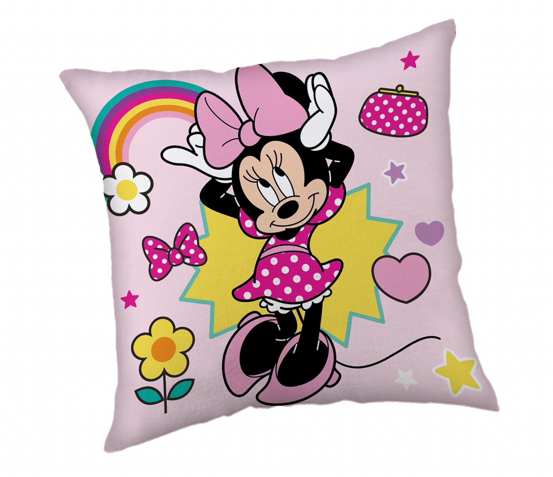 Jerry Fabrics Vankúšik Minnie Smile 40 × 40 cm