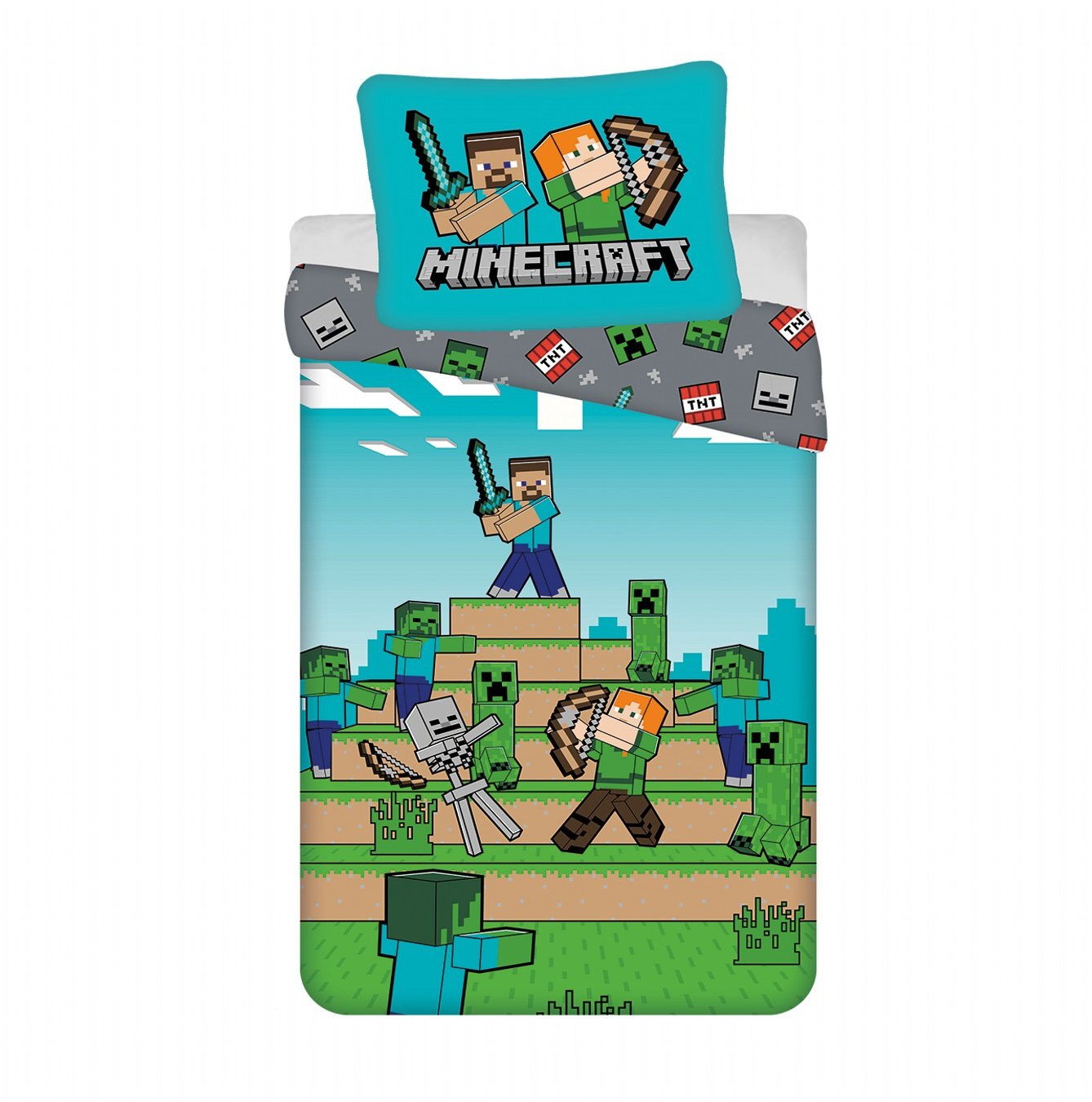 Jerry Fabrics Minecraft We Got This 140 × 200, 70 × 90 cm