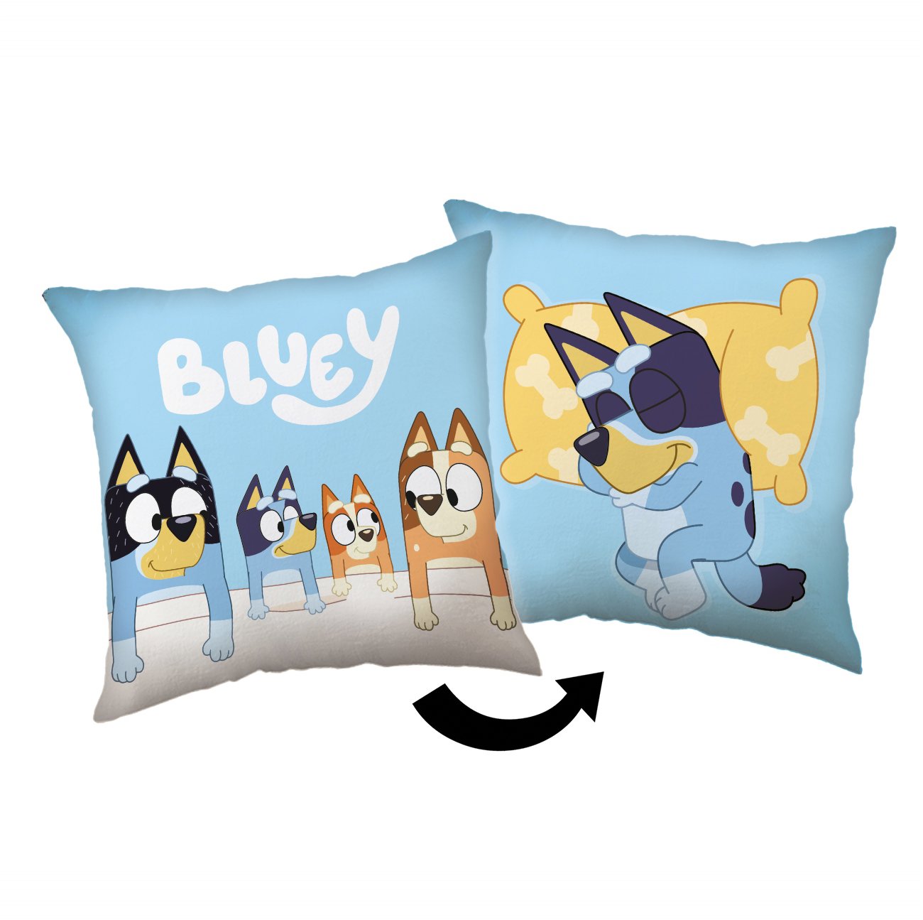 Jerry Fabrics Vankúšik Bluey 40 × 40 cm