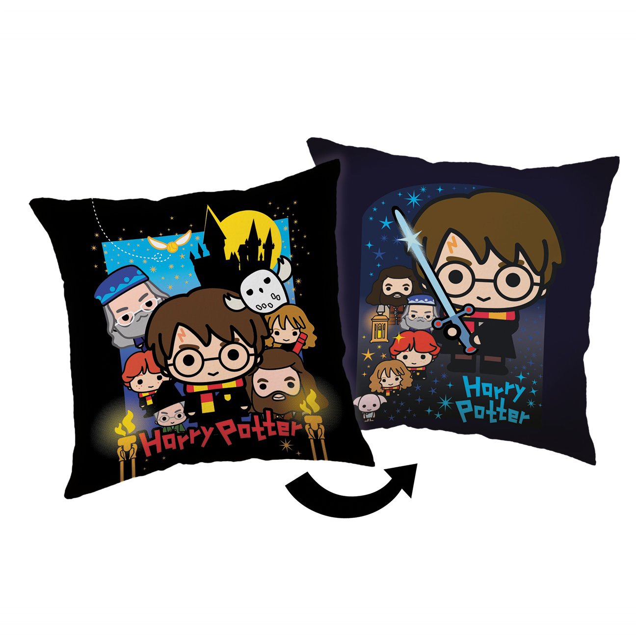 Jerry Fabrics Vankúšik Harry Potter Friends 40 × 40 cm
