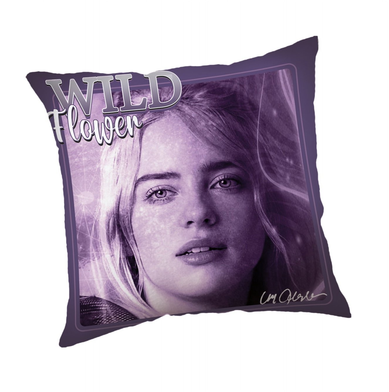 Jerry Fabrics Vankúšik Billie Eilish 40 × 40 cm