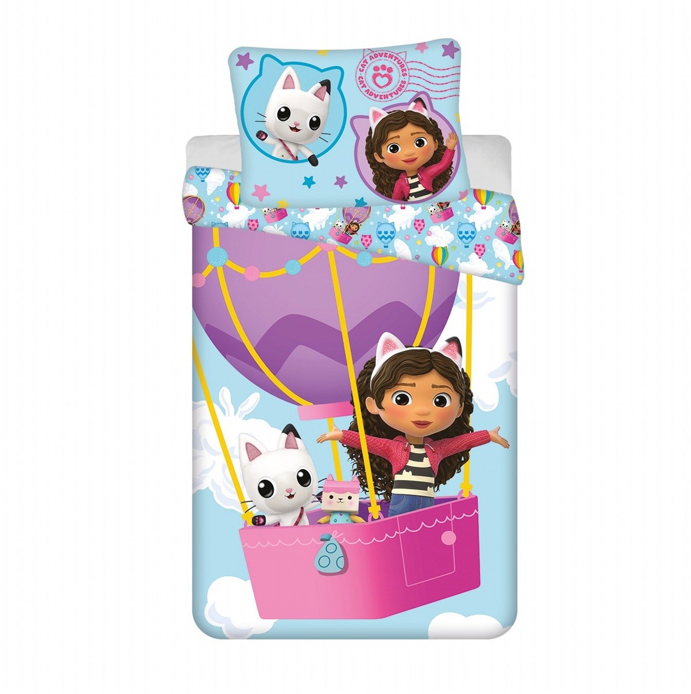 Jerry Fabrics Gabbys Dollhouse balloon 140 × 200, 70 × 90 cm
