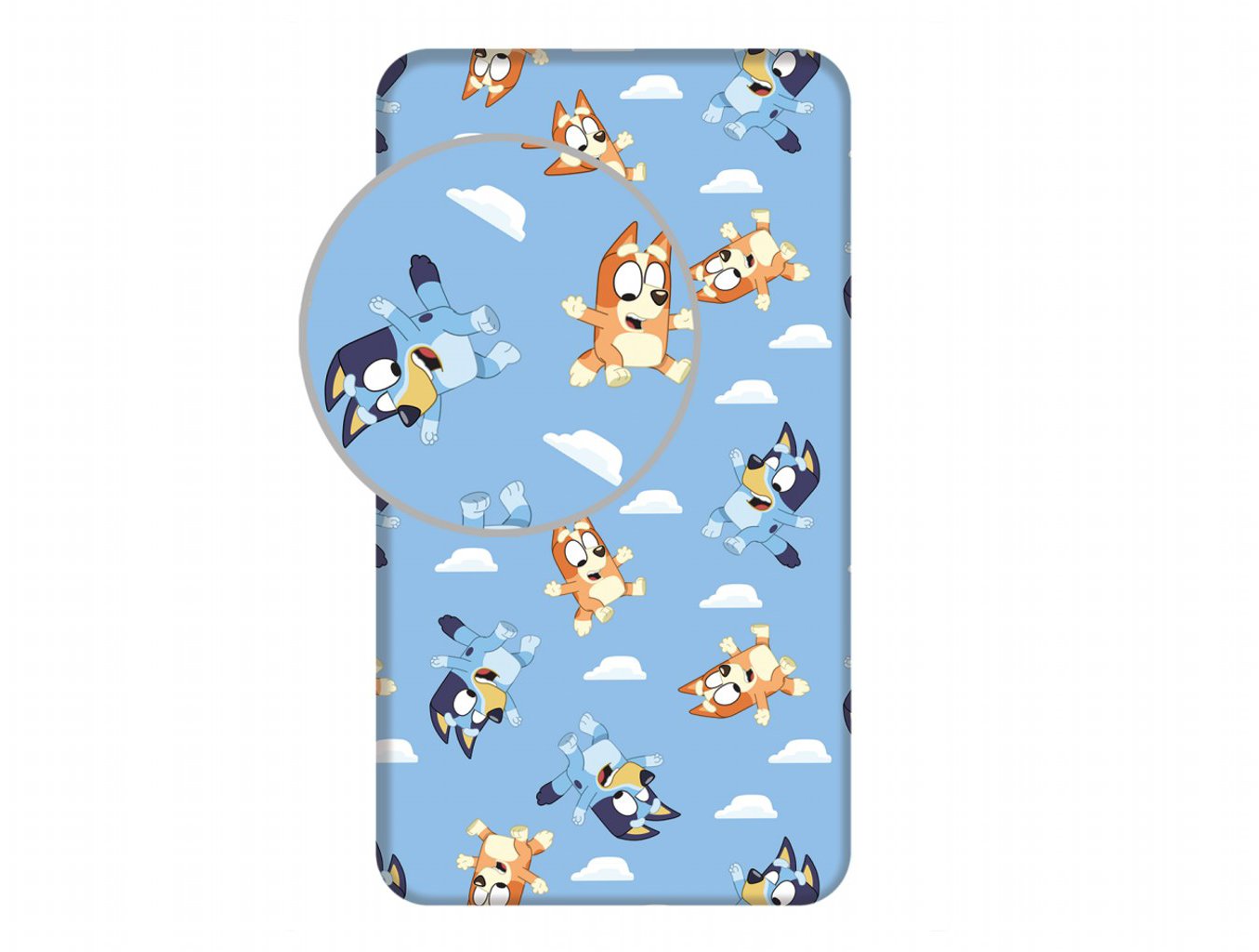 Jerry Fabrics Plachta na posteľ Bluey 004 90 × 200 × 25 cm