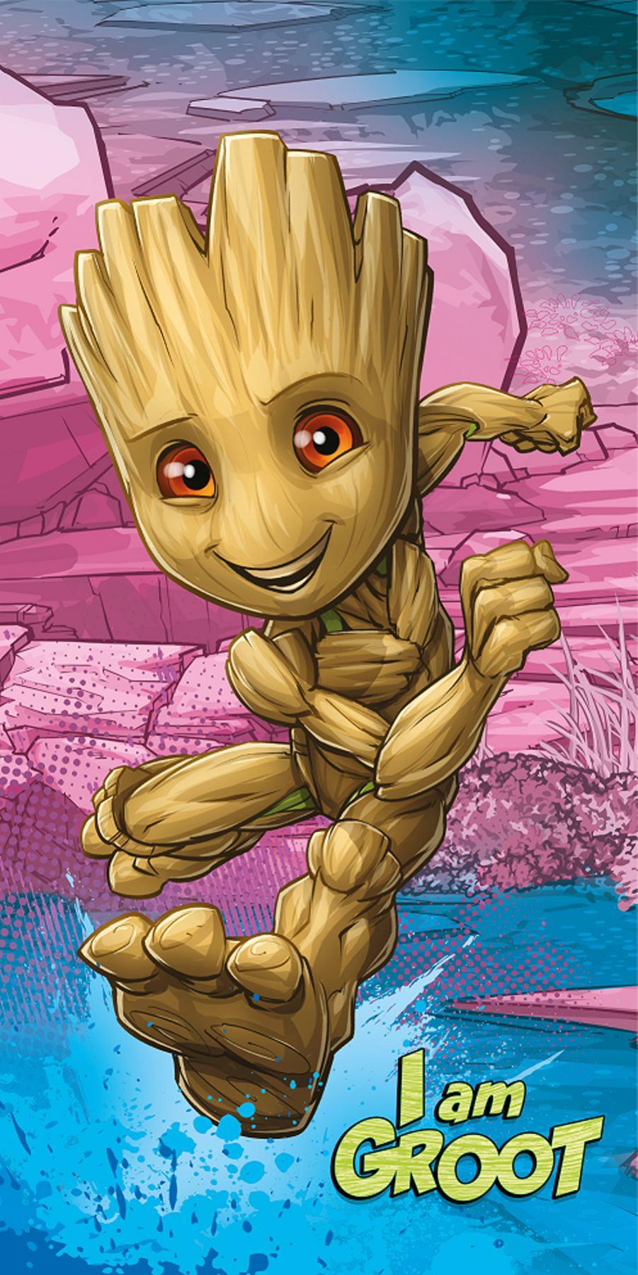 Jerry Fabrics Groot I Am Groot 70 × 140 cm