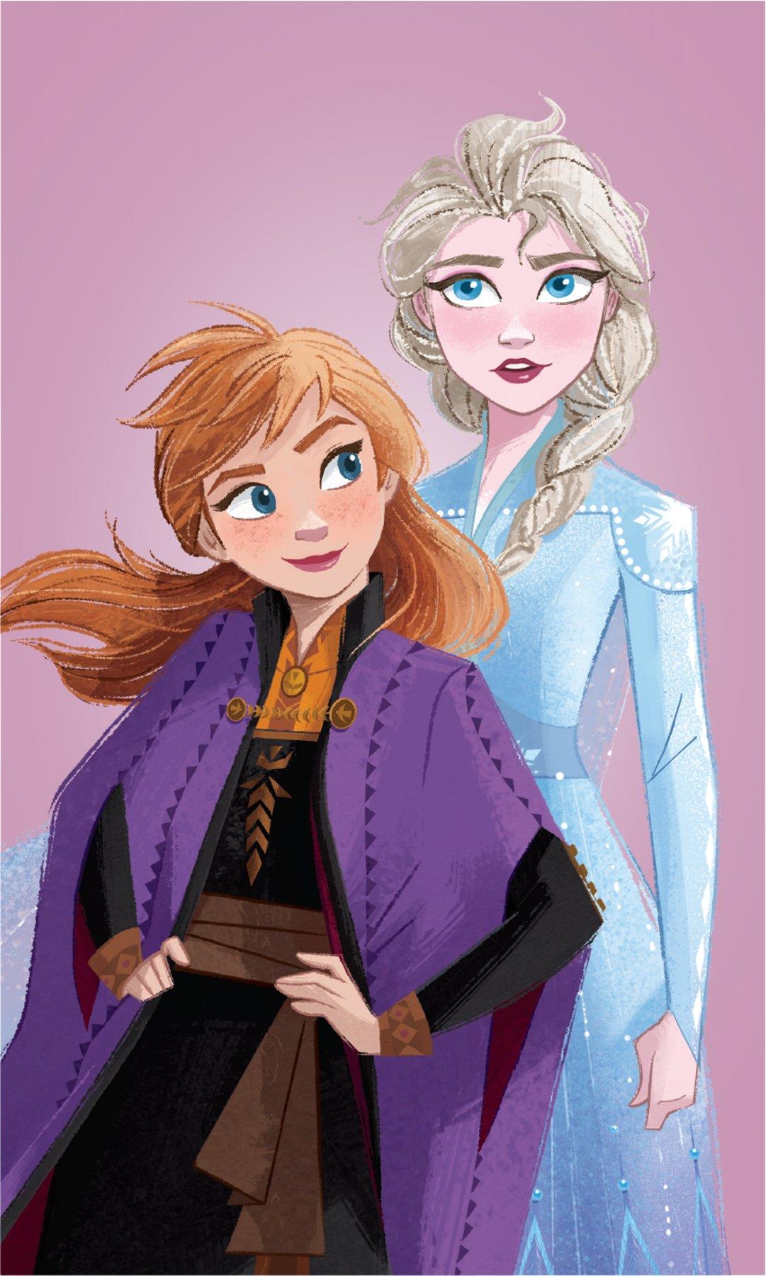 Jerry Fabrics Detský uterák Frozen Purple 05 30 × 50 cm