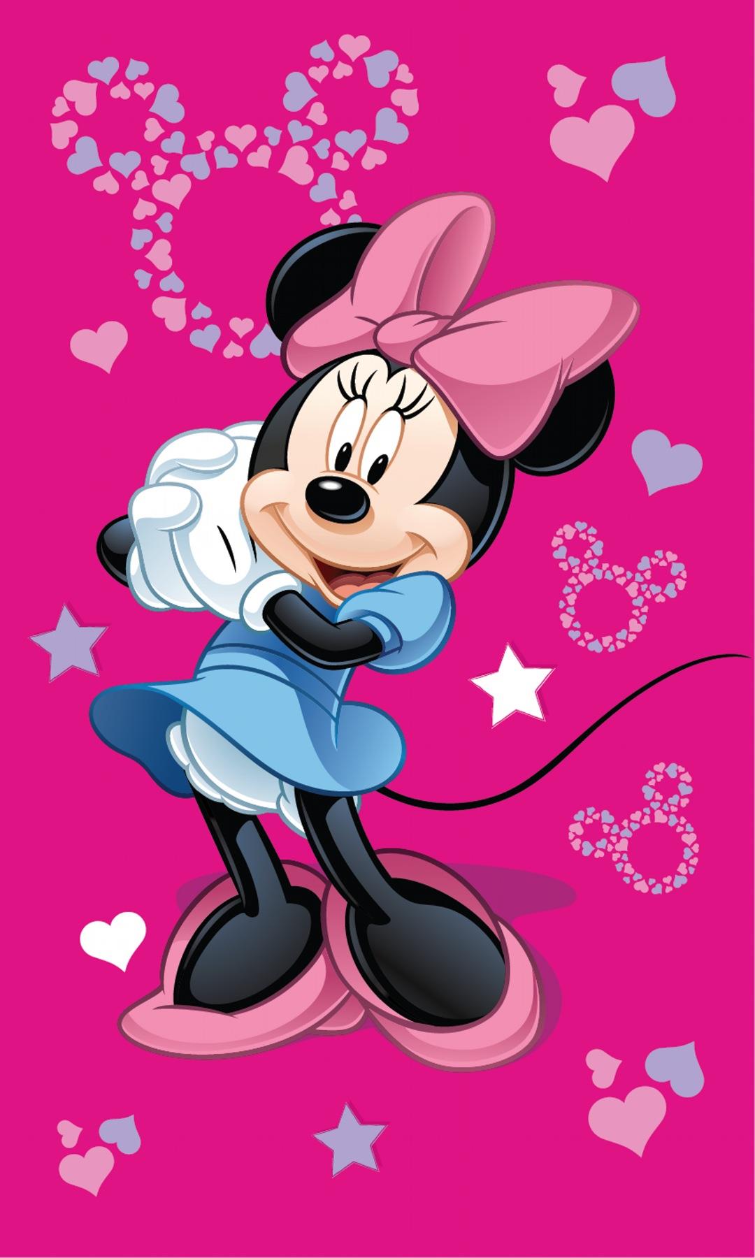 Jerry Fabrics Detský uterák Minnie Pink 05 30 × 50 cm