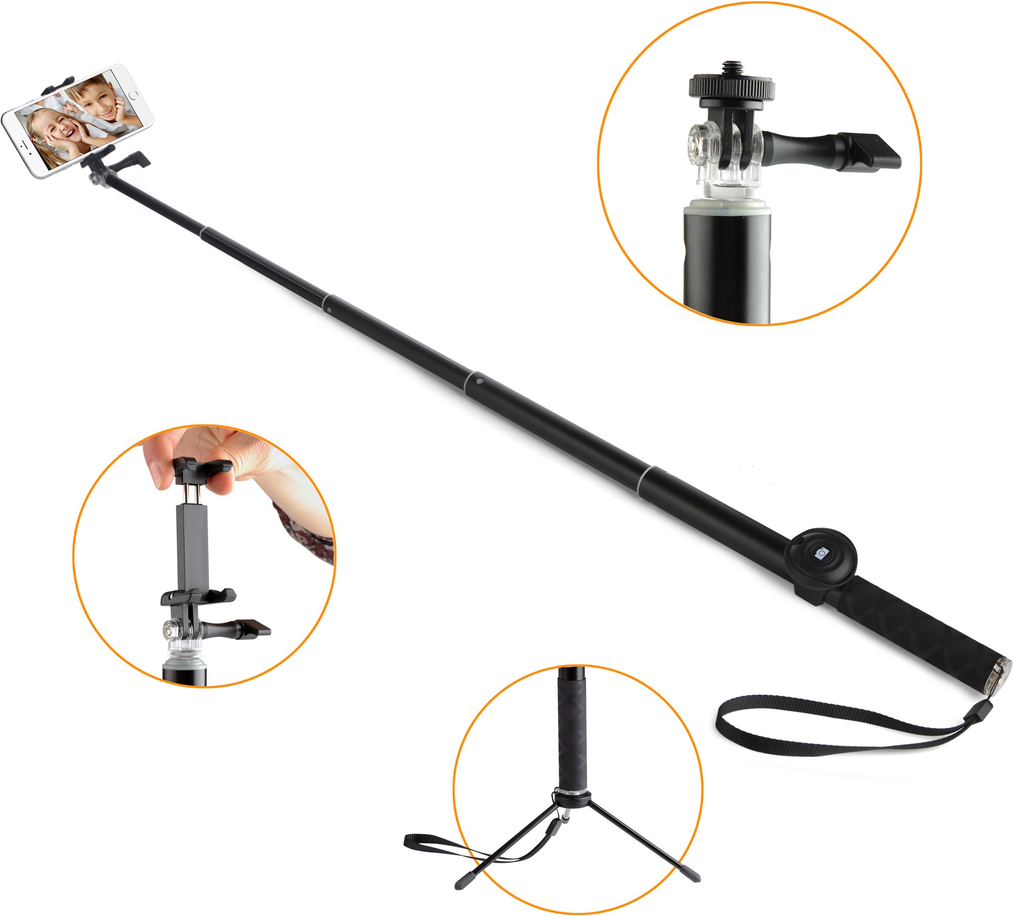 Gogen BT Selfie 4 teleskopický čierny