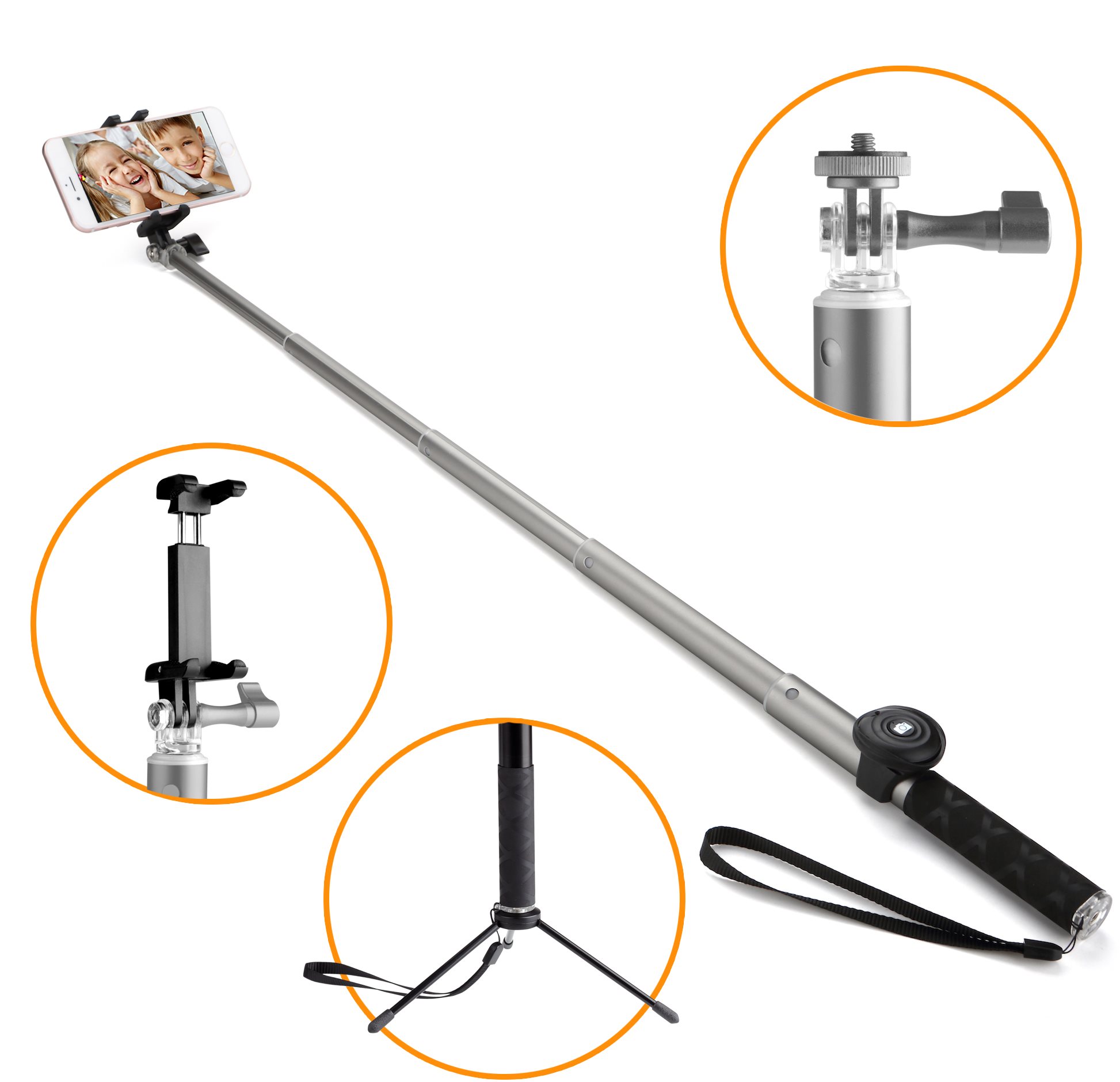 Gogen BT Selfie 4 teleskopický titánový