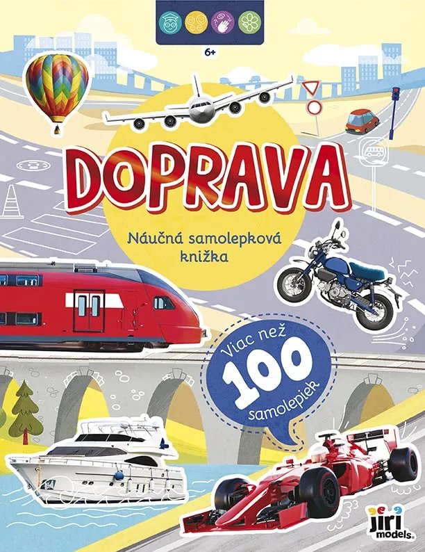 Náučná samolepková knižka 6+ Doprava