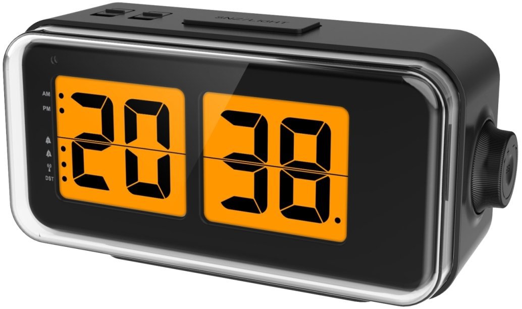 jm Digitální stolní překlápěcí hodiny JD9042N řízené signálem DCF 16cm