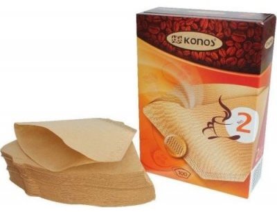 Kávové filtre veľkosť 2, 100 kusov, nebielené