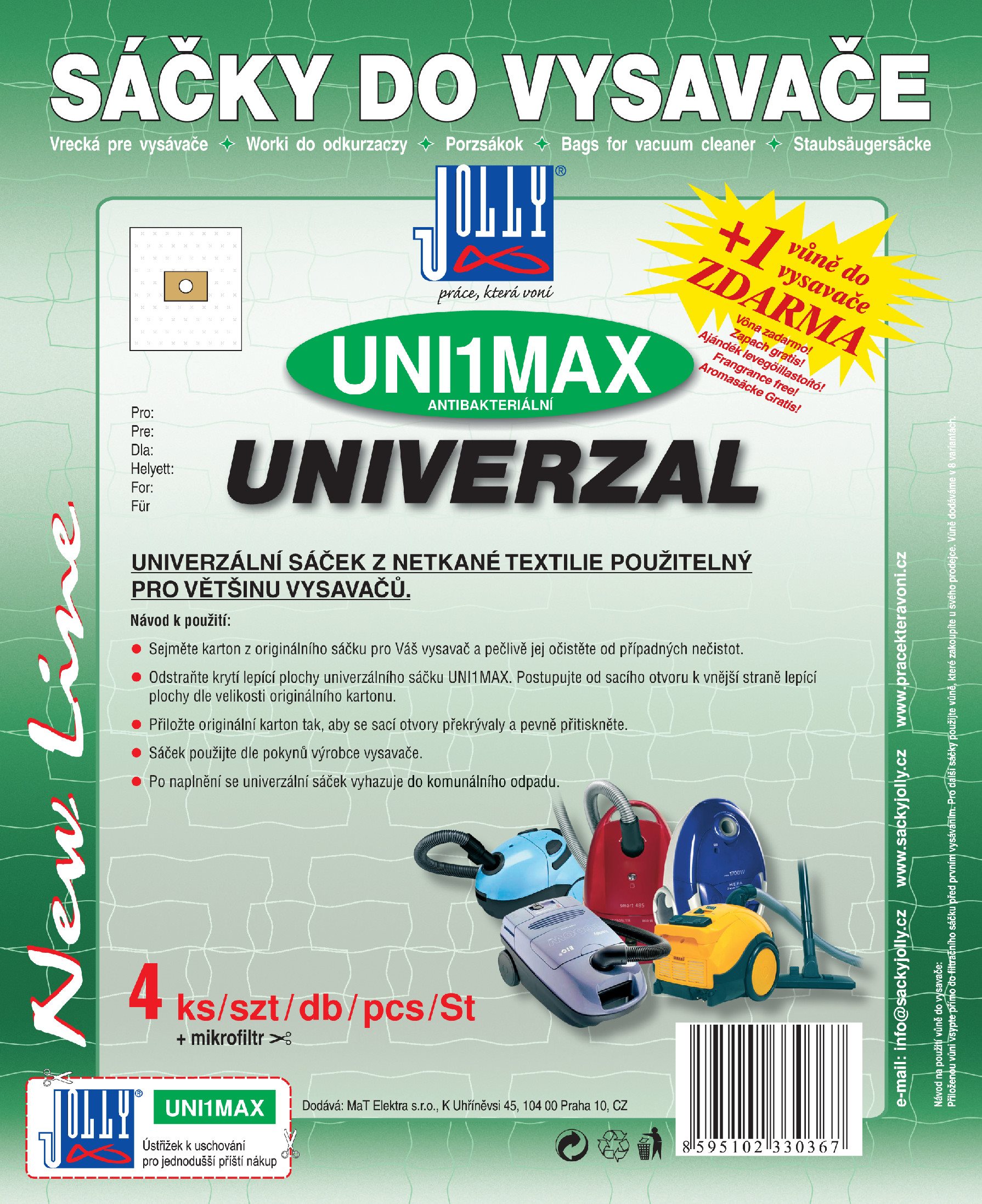 Vrecká do vysávača UNI1 MAX – univerzálne