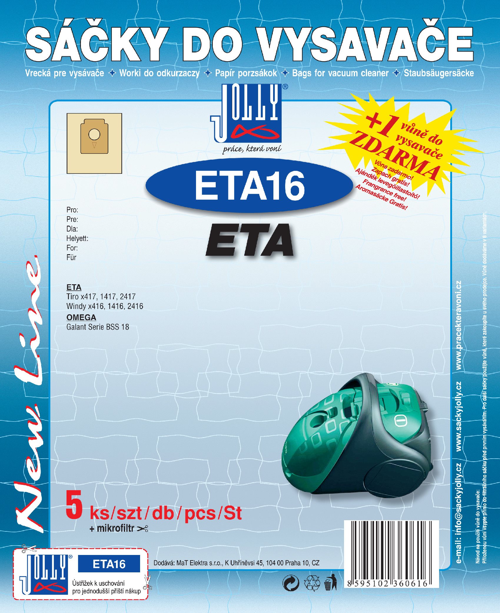 Vrecká do vysávača ETA16