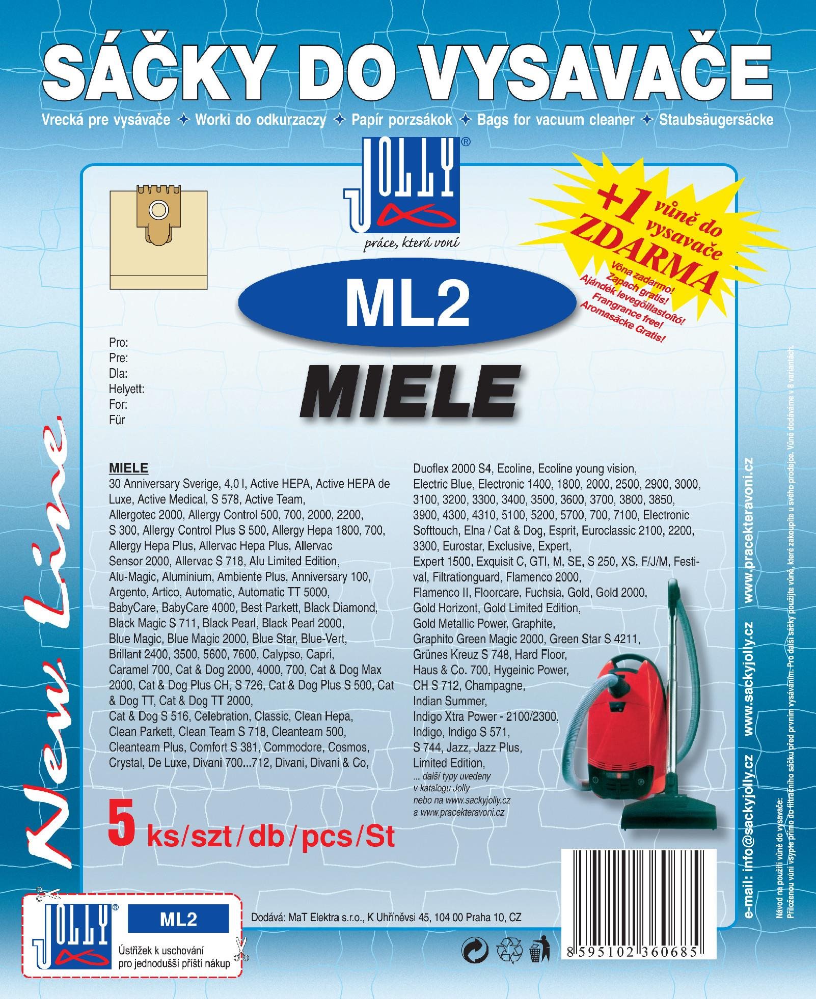 Vrecká do vysávača ML2
