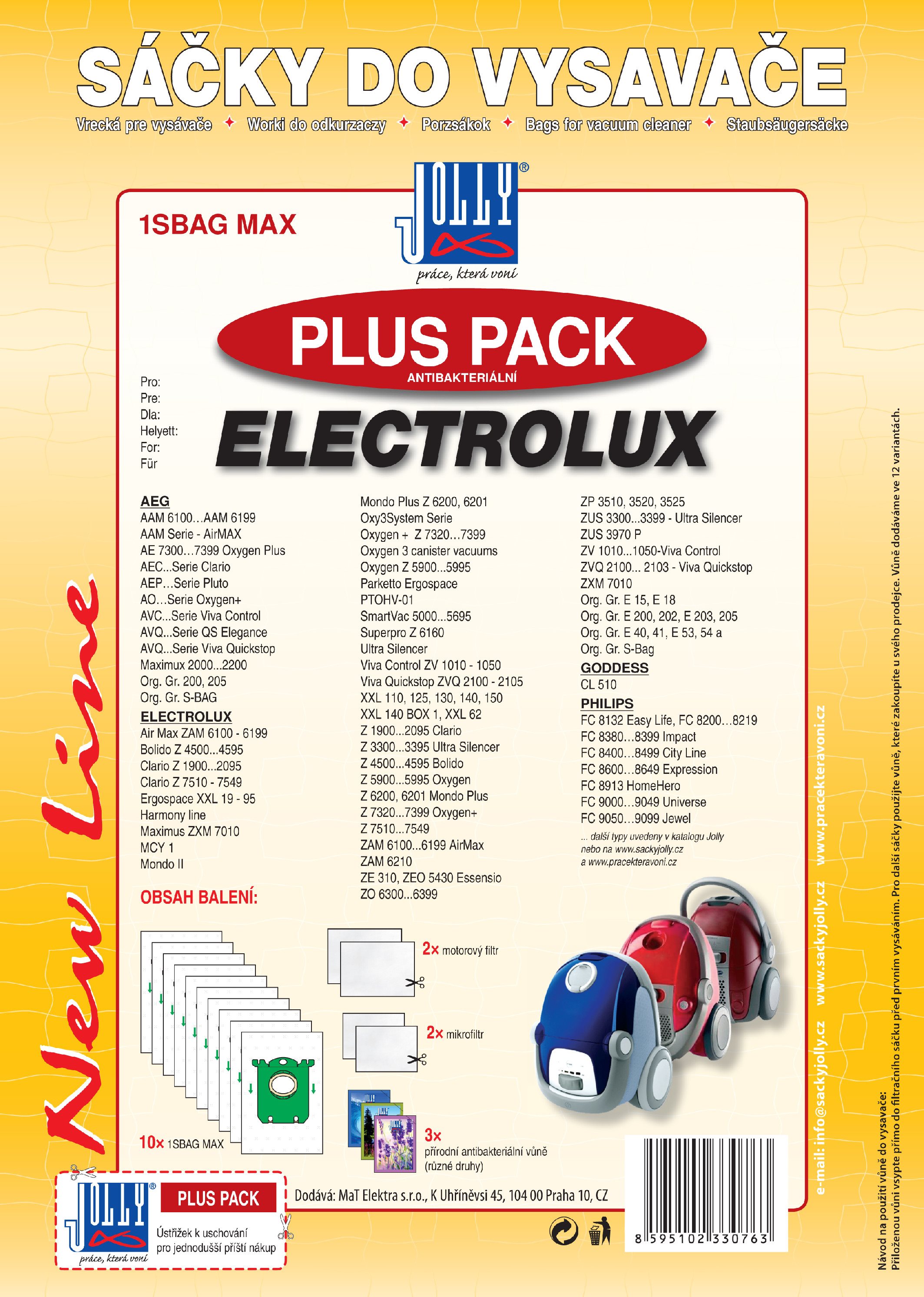 Vrecká do vysávača PLUS PACK (1SBAG MAX)