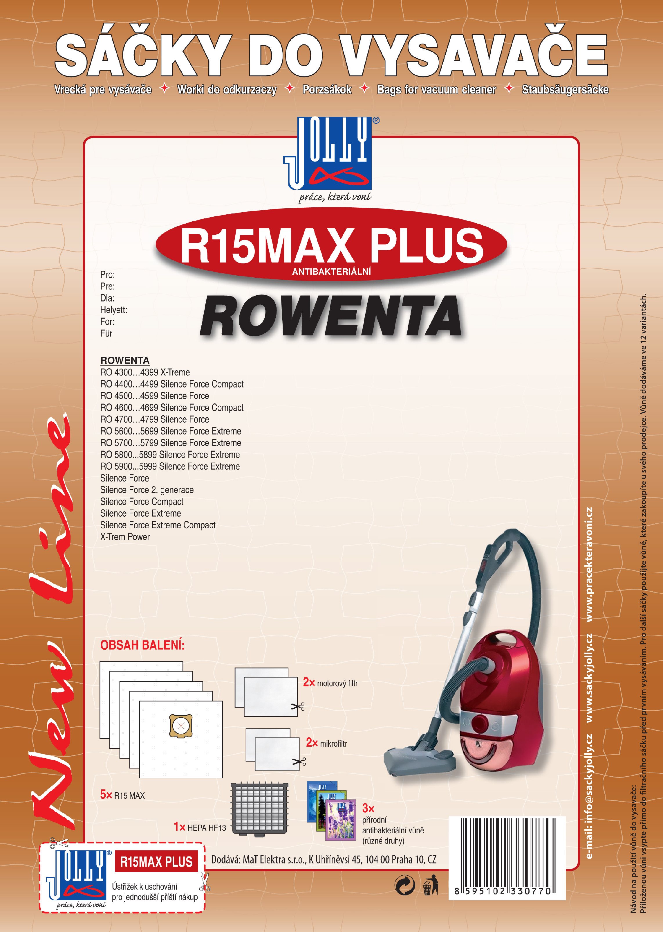 Vrecká do vysávača R15 MAX PLUS (HF13)
