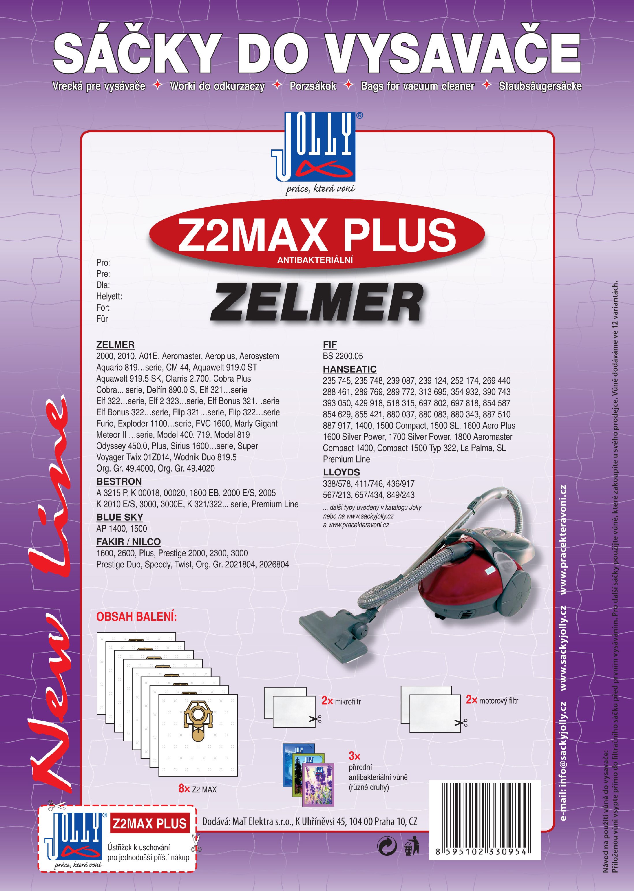 Vrecká do vysávača Z2MAX PLUS