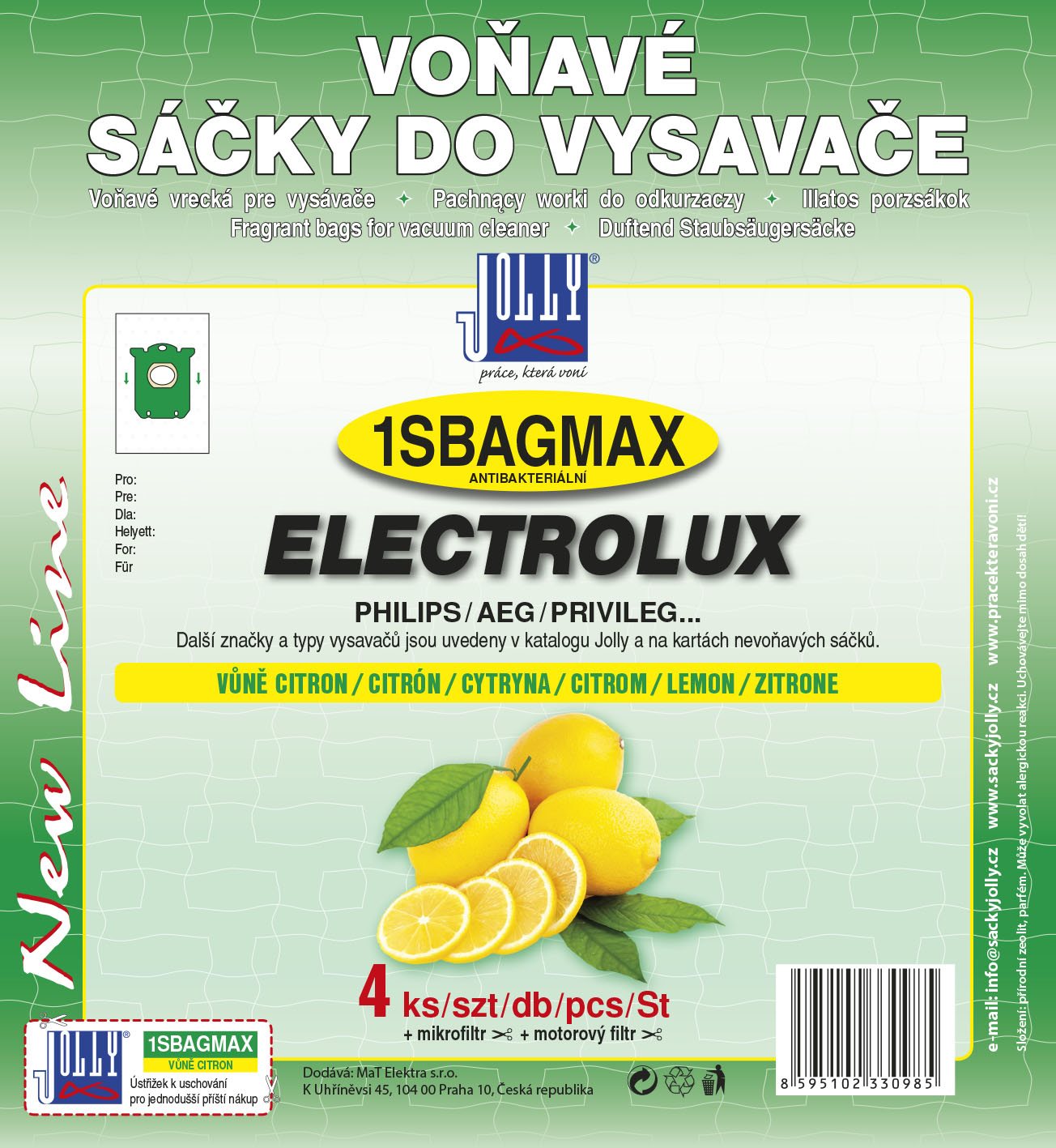 Vrecká do vysávača 1SBAG MAX – vôňa citrón