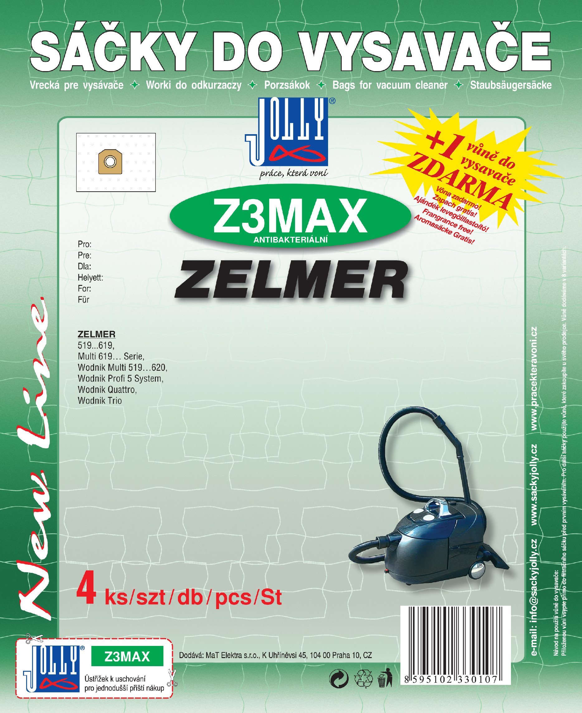 Vrecká do vysávača Z3 MAX – textilné