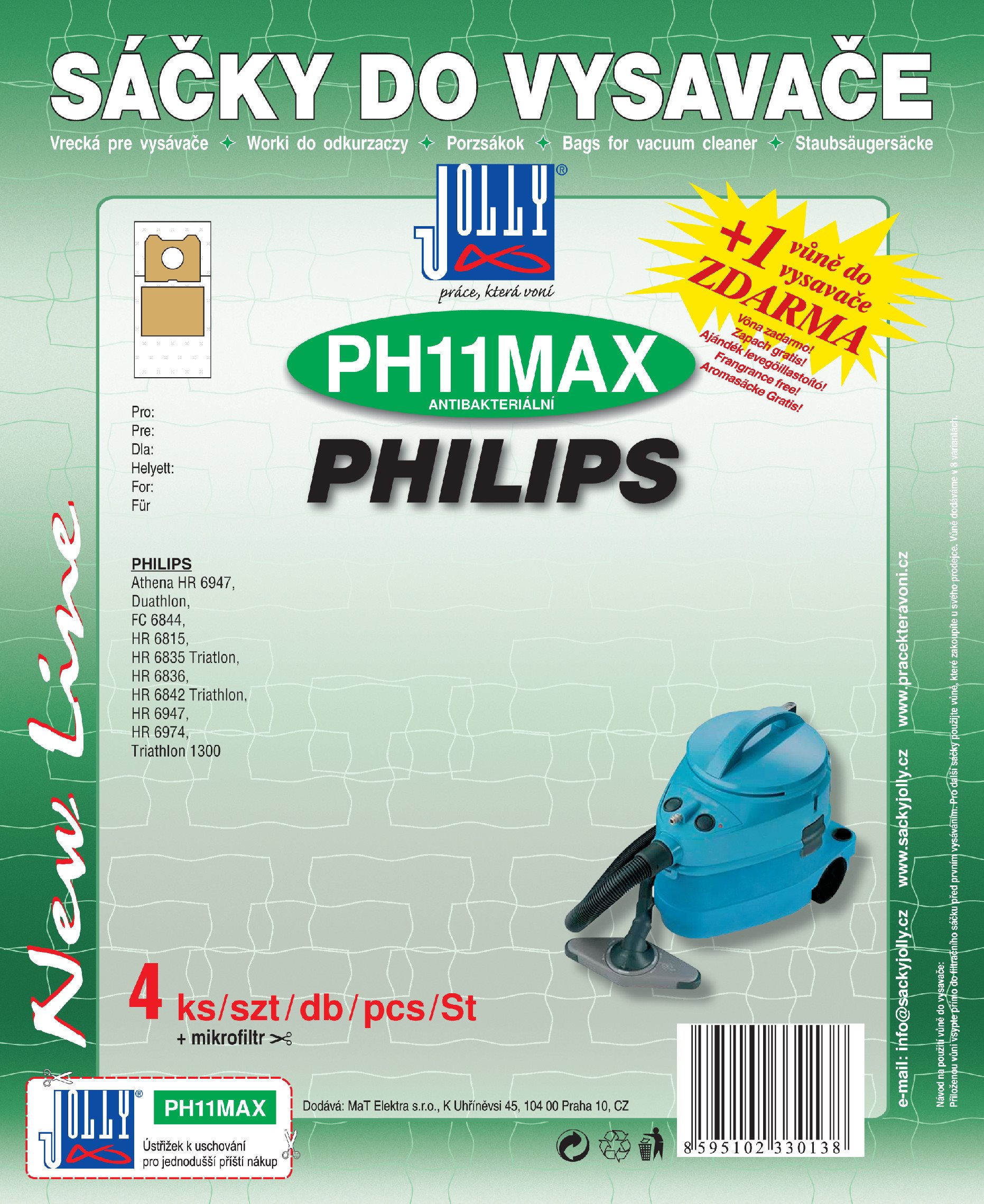 Vrecká do vysávača PH11 MAX – textilné