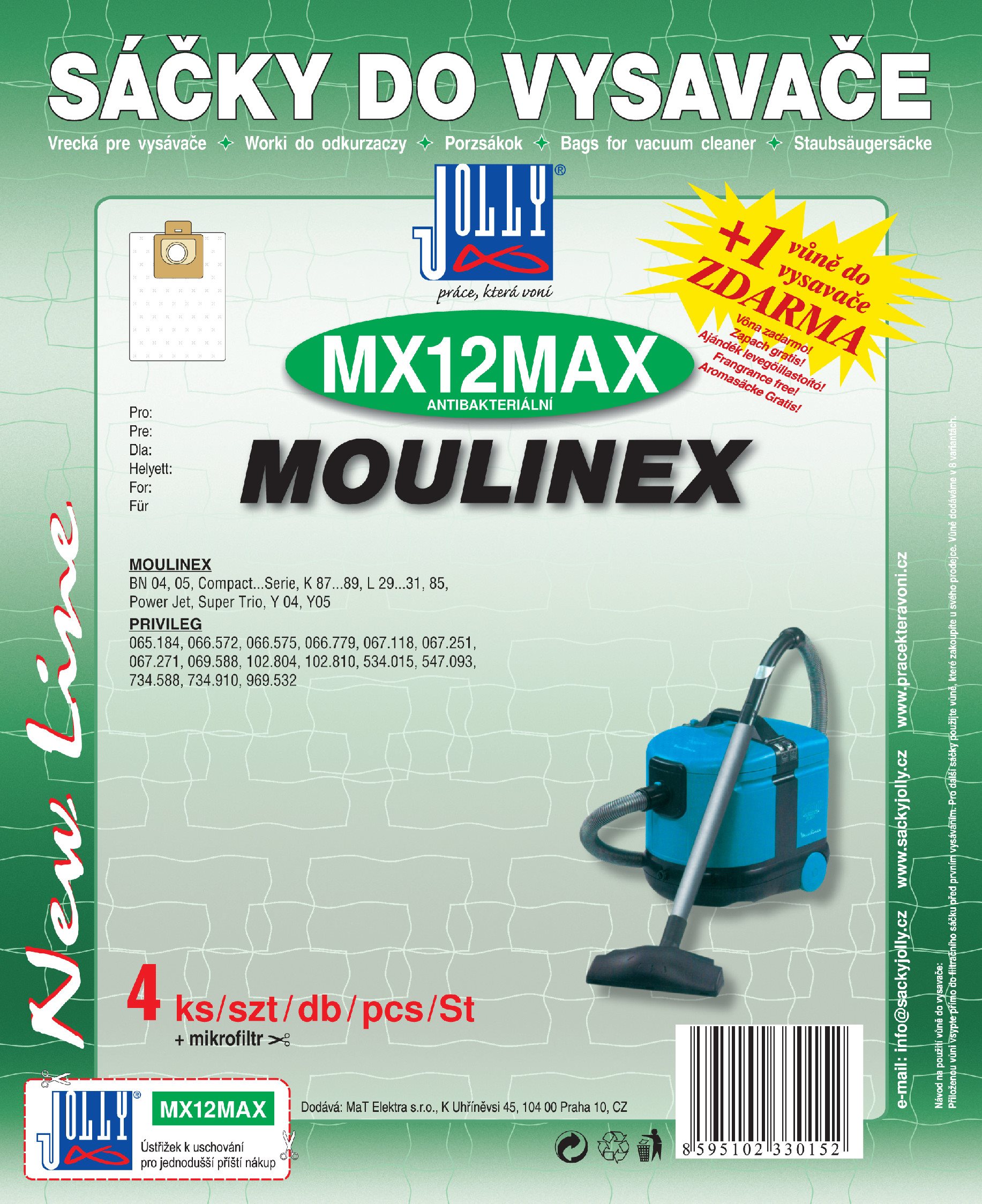 Vrecká do vysávača MX12 MAX – textilné
