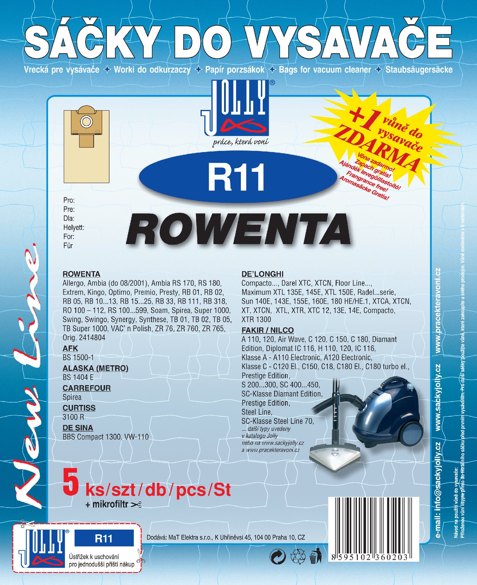 JOLLY Vrecká do vysávača R11