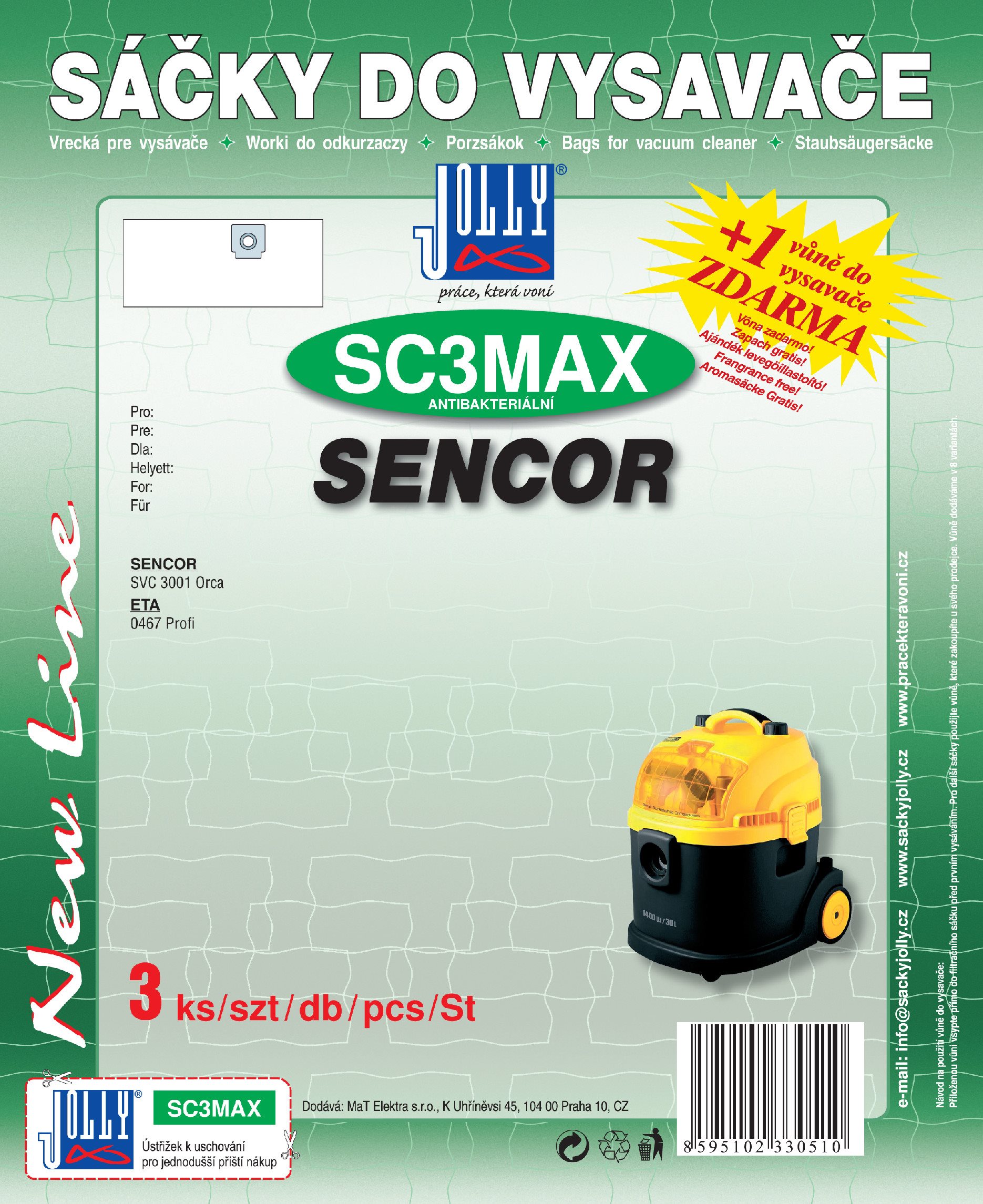 Vrecká do vysávača SC3 MAX – textilné