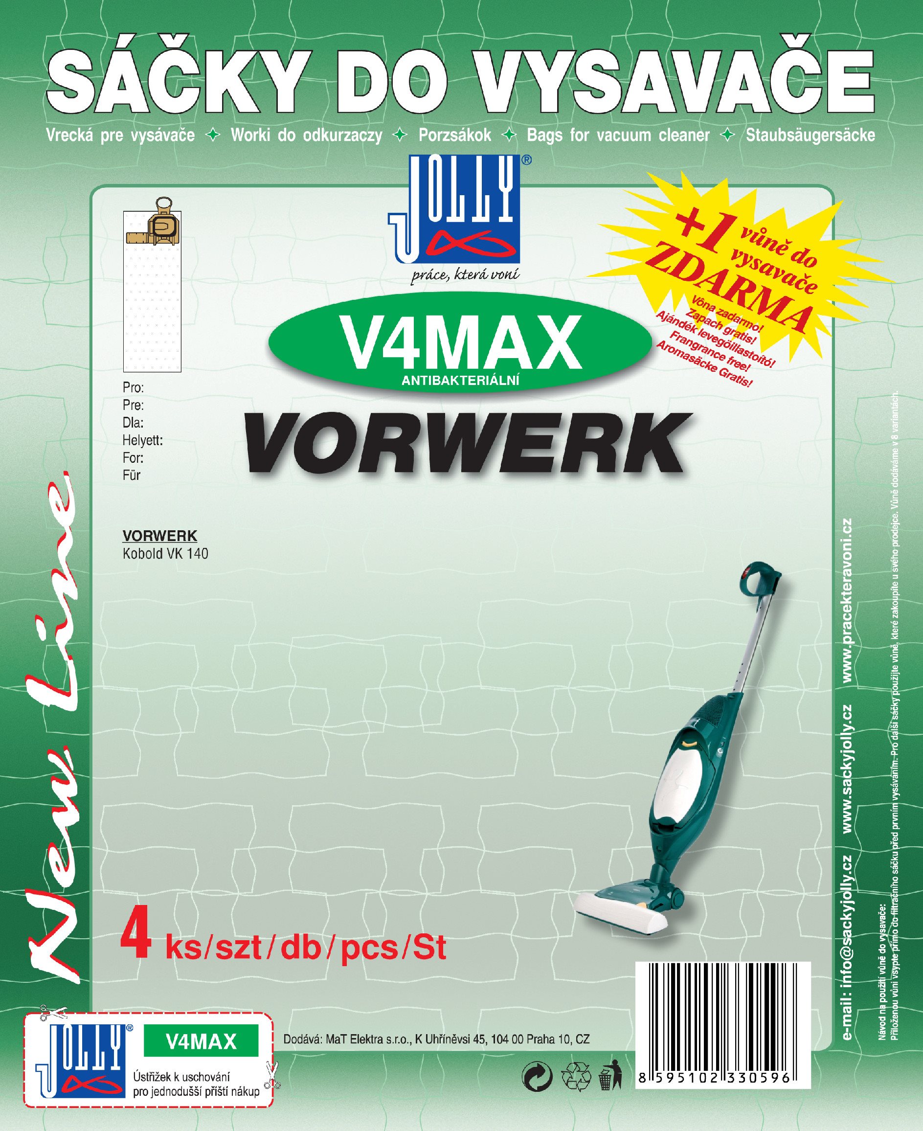 Vrecká do vysávača V4 MAX – textilné