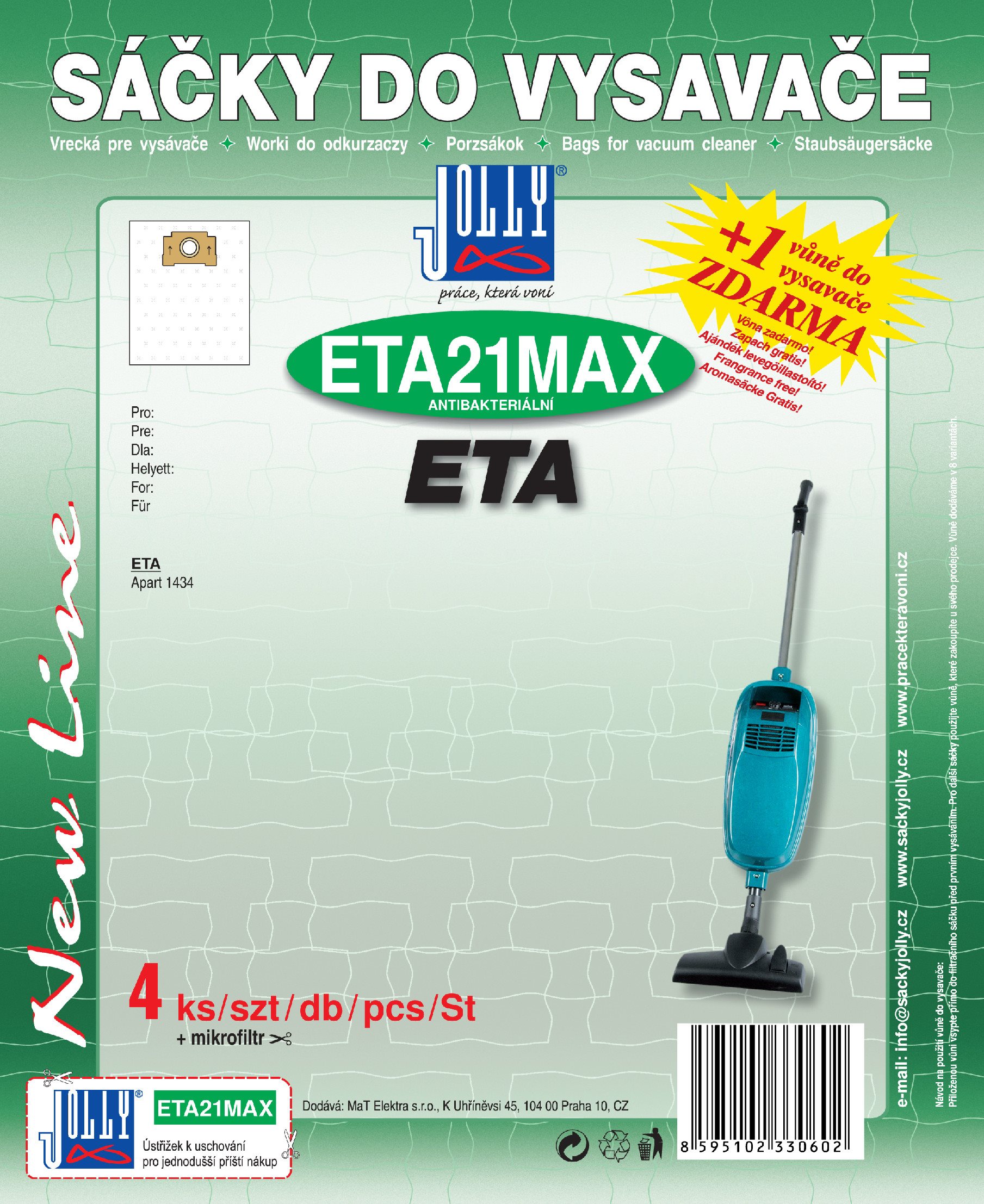 Vrecká do vysávača ETA21 MAX – textilné
