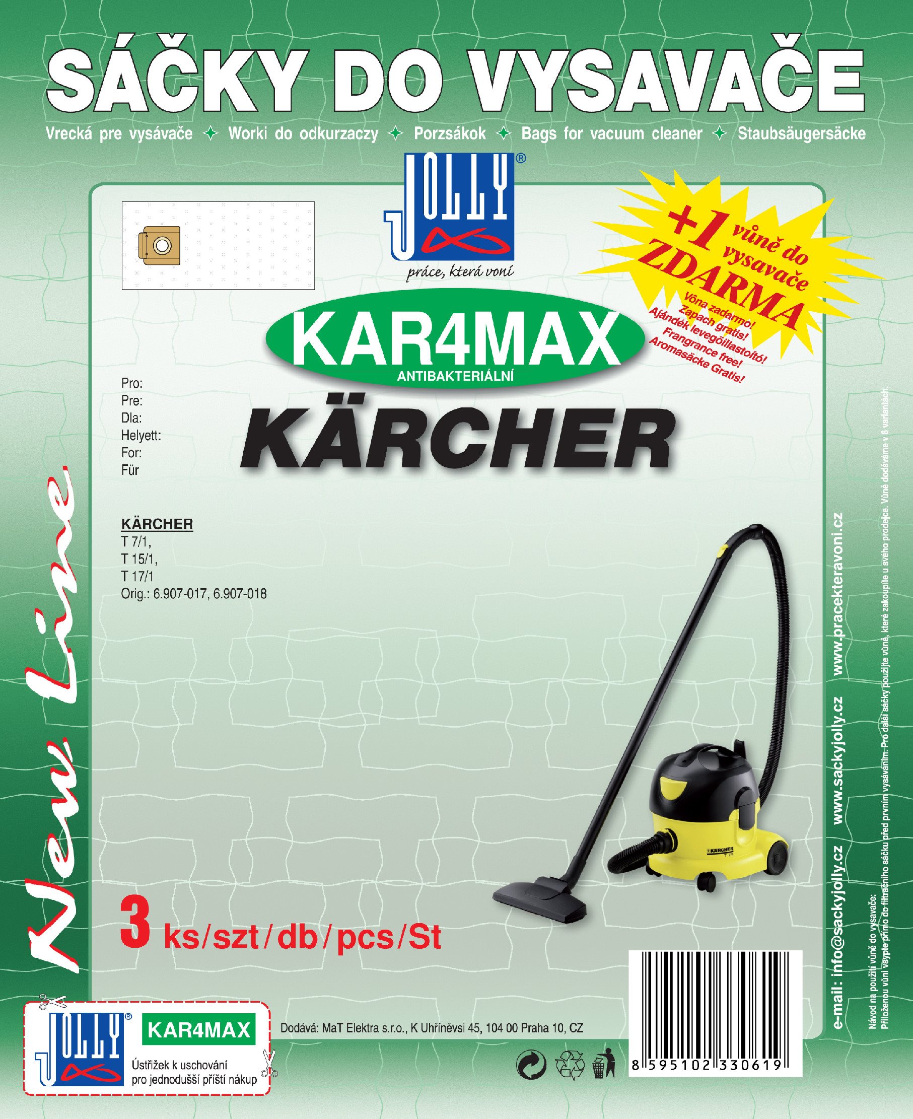 Vrecká do vysávača KAR4 MAX – textilné