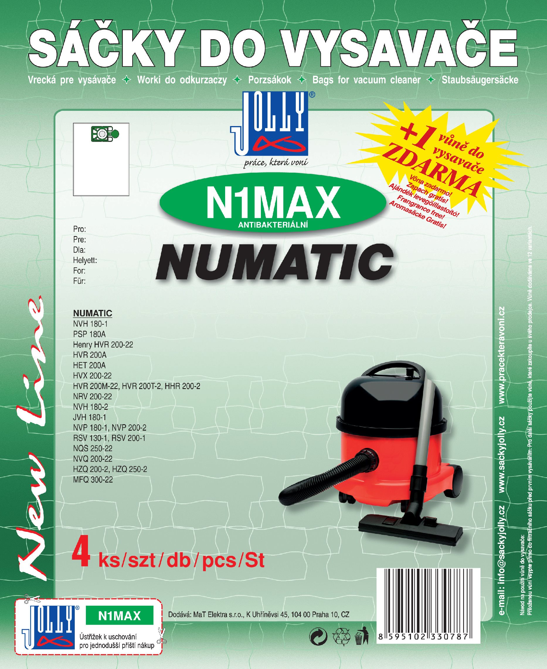 Vrecká do vysávača N1 MAX – textilné