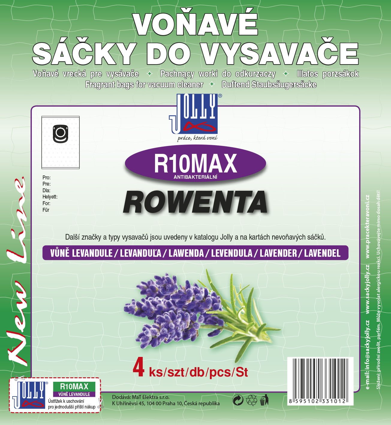 Vrecká do vysávača R10 MAX – vôňa levandule