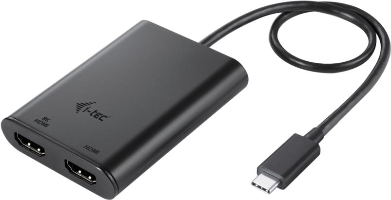 i-tec USB-C Dual 4K / 60 Hz (single 8K / 30 Hz) HDMI Video Adaptér