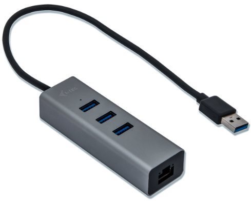 I-TEC USB 3.0 Metal 3-portový s Gigabit Ethernet
