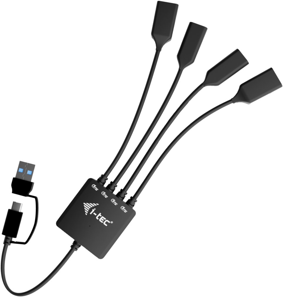 i-tec USB-C/USB-A Cable HUB 4 port (2× USB-C, 2× USB-A)