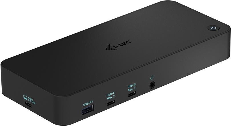 i-tec USB 3.0/USB-C/Thunderbolt, 3× 4K Docking Station, Power Delivery 70 W