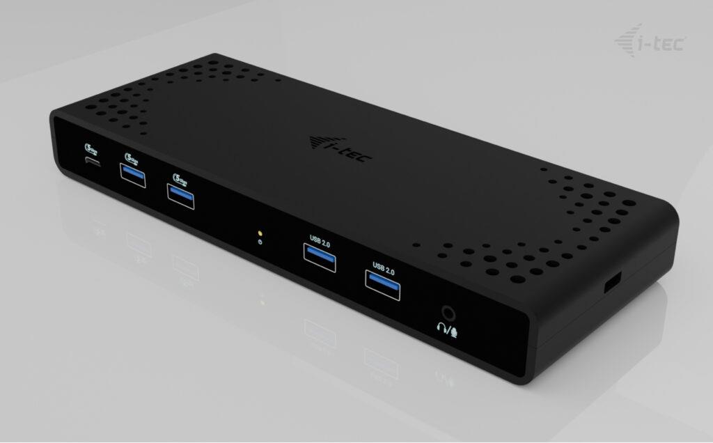 i-tec Universal Dual 4K Display Docking Station, PD 85 W + USB-C Charger