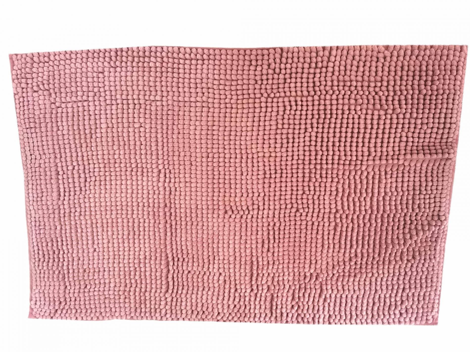 DuraHome Kúpeľňová predložka Chenill, 50 × 80 cm, ružová