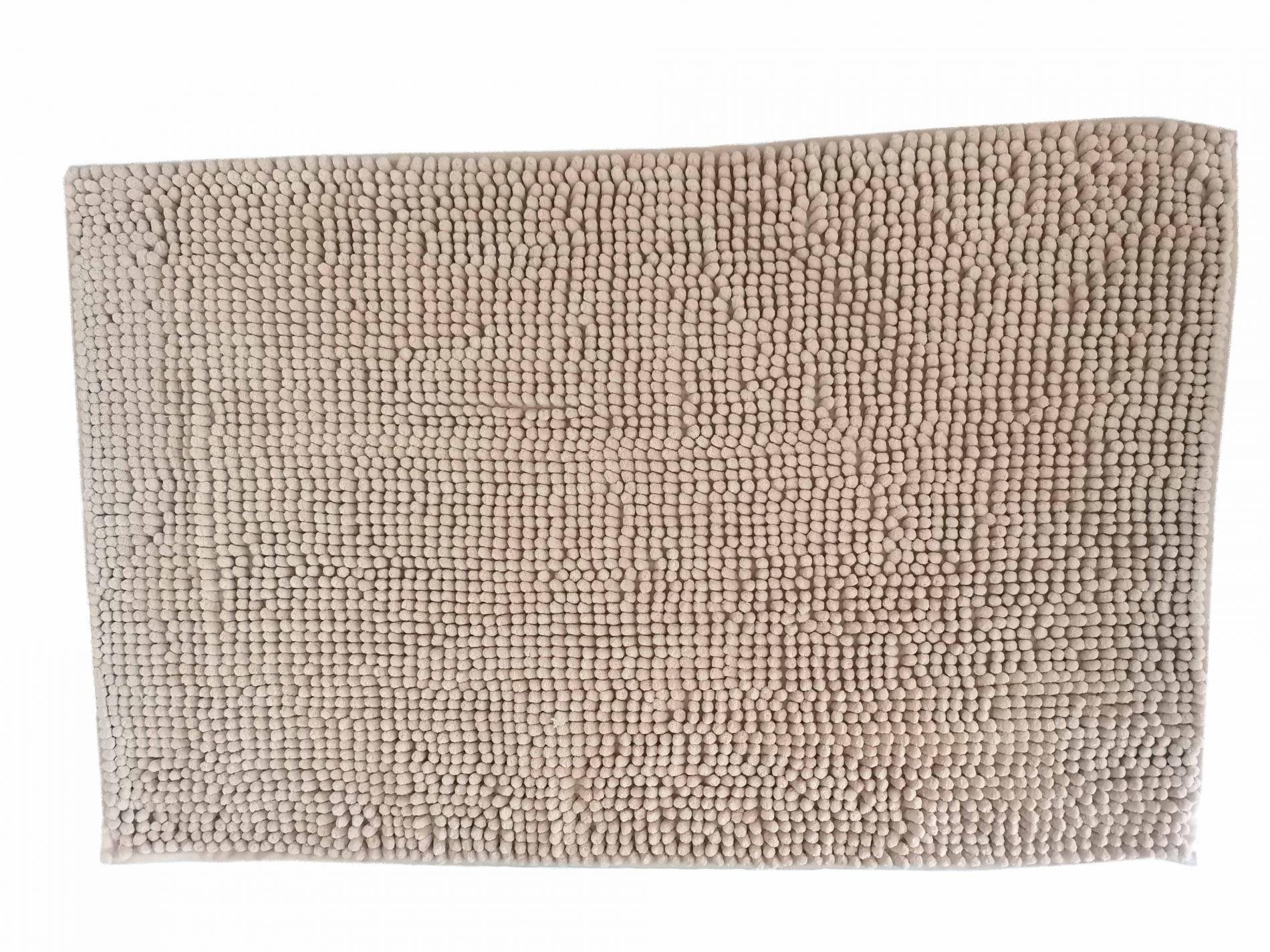 DuraHome Kúpeľňová predložka Chenill, 50 × 80 cm, béžová