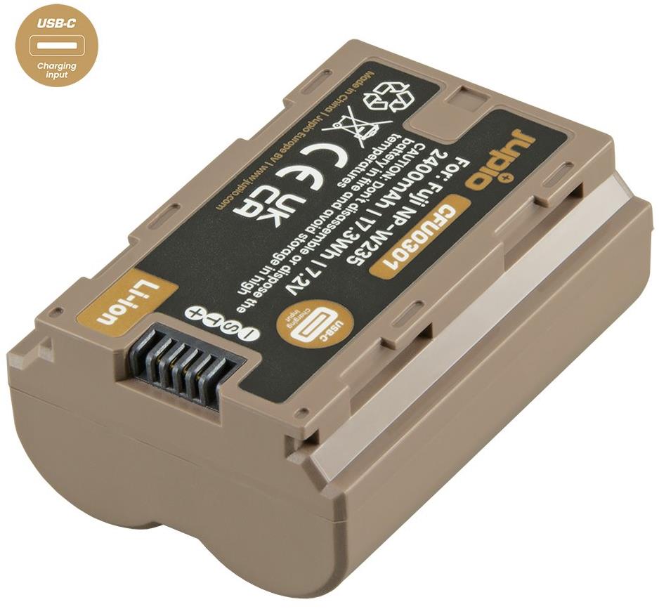 Jupio NP-W235 *ULTRA C* 2400 mAh s USB-C vstupom na nabíjanie