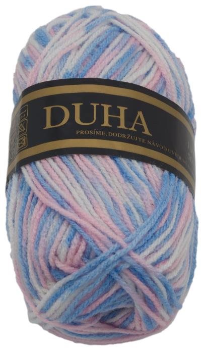 Dúha 50 g – 050 biela, modrá, ružová